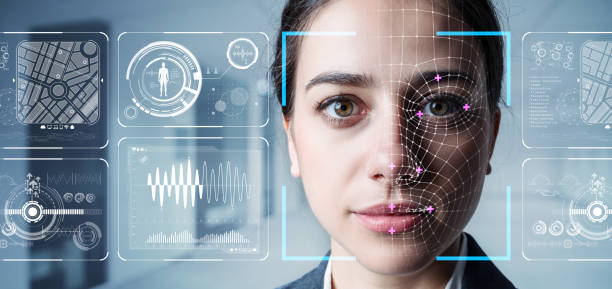 Authentication by facial recognition concept. Biometric. Security system. Authentication by facial recognition concept. Biometric. Security system. ai in health stock pictures, royalty-free photos & images